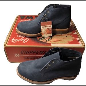 Chippewa Milford 1901G08 Navy Suede Chukka Boot 8E